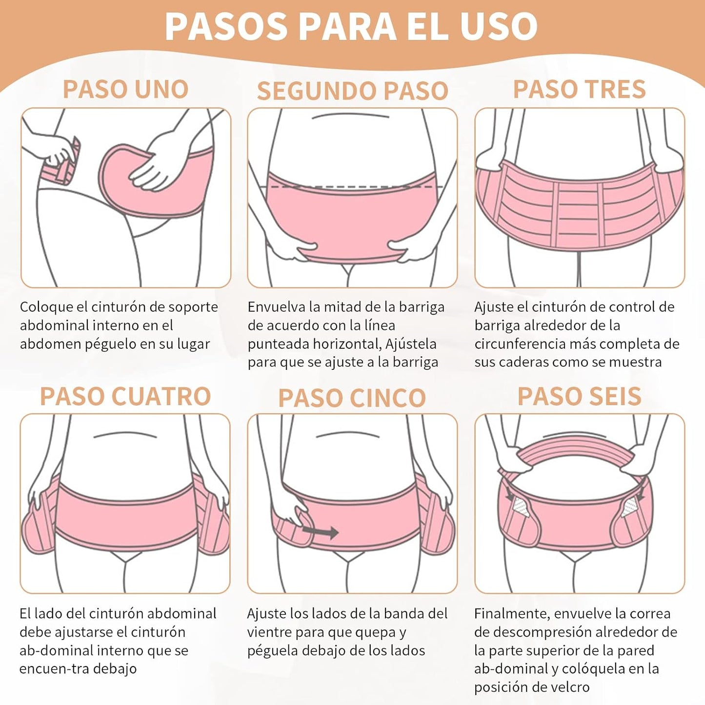 CORRECTOR DE MATERNIDAD APOYA LA ESPALDA